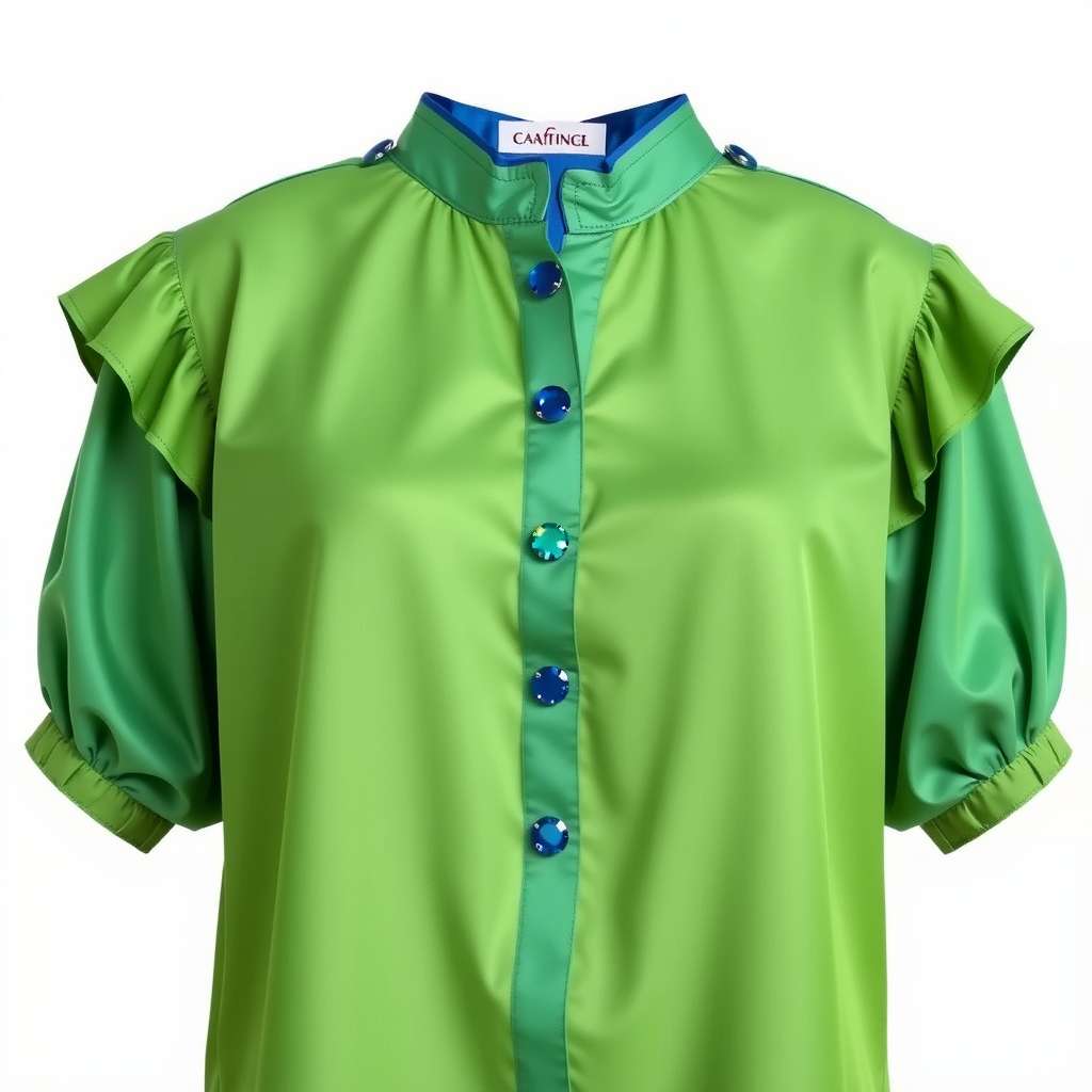 Green Silk Blouse